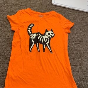 Cat and Jack size L Skelton cat top